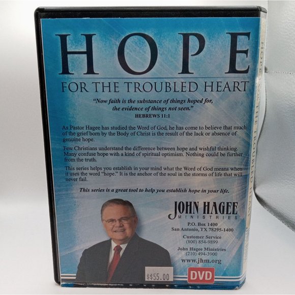 Hope For The Troubled Heart DVD Christian Gospel Hagee Ministries 4 DVDs Set - Picture 3 of 5